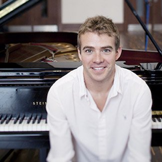 Pianist Fiachra Garvey at the Irish Chamber Orchestra, University of Limerick during a recording for Lyric FM. (Pic: Alan Place Press 22)